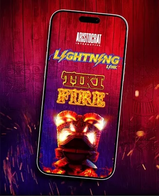 Lightning Link Tiki Fire on a phone screen